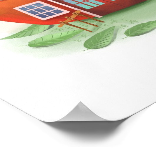 Apple Schoolhouse Art Print (Hoek)