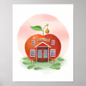 Apple Schoolhouse Art Print (Voorkant)