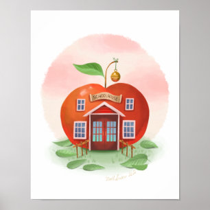 Apple Schoolhouse Art Print