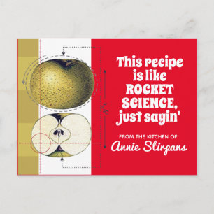 Apple science-kookboek kookboekenkaart briefkaart