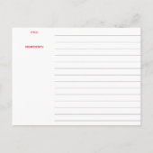 Apple science-kookboek kookboekenkaart briefkaart (Achterkant)