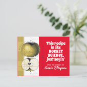 Apple science-kookboek kookboekenkaart briefkaart (Staand voorkant)