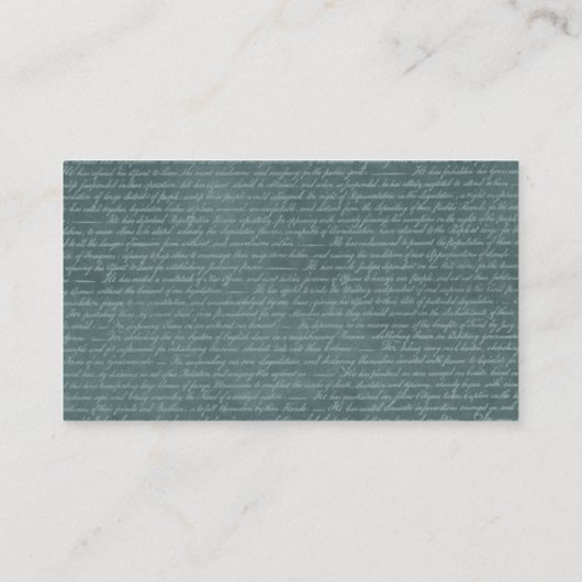 Apple-scripts en schoolleraar Chalkboard Visitekaartje (Achterkant)