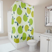 Apple seamless pattern. Fruit theme illustration.a Douchegordijn (In situ)