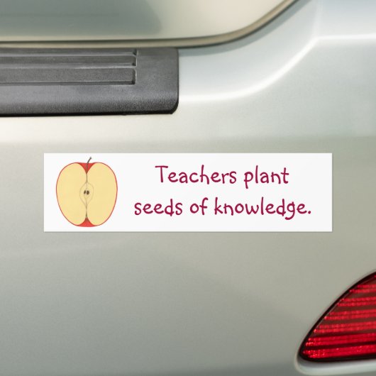 Apple Seeds of Knowledge Bumperstickers (Op auto)