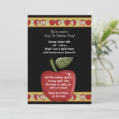 Apple Seeds - partijuitnodiging Kaart (Staand voorkant)