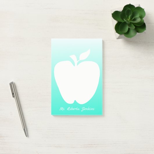 Apple Silhouette Teacher's Note Pad (Kantoor)