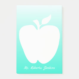 Apple Silhouette Teacher's Note Pad
