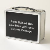 Apple Silver Metal Lunch Box (Achterkant)