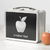 Apple Silver Metal Lunch Box (In situ)