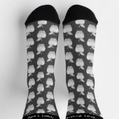 Apple Silver Pattern Socks Sokken (Top)