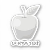 Apple Silver Sticker (Voorkant)