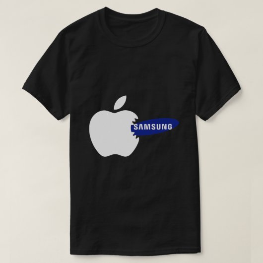 Apple slaat samsung Essential T-Shirt (Design voorkant)