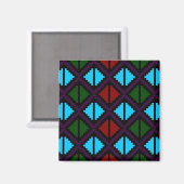 "Apple Slice" magneet - paarse/aqua (Voorkant / Achterkant)
