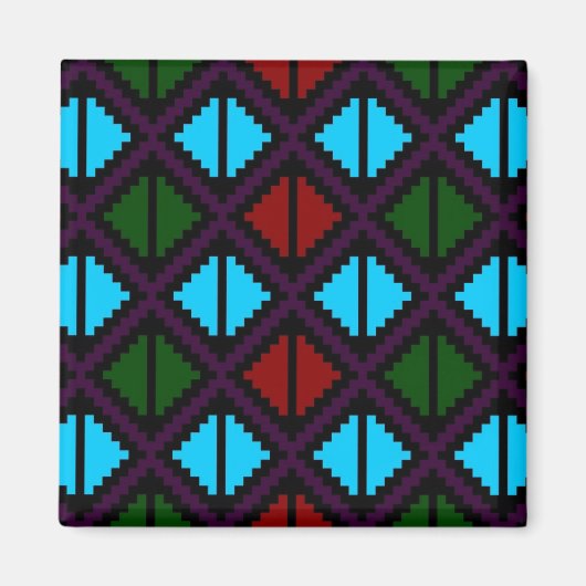 "Apple Slice" magneet - paarse/aqua (Voorkant)