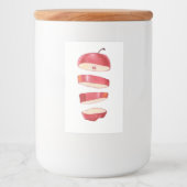 Apple Slices Voedselcontainer Etiket (Voorkant)