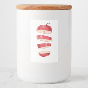 Apple Slices Voedselcontainer Etiket