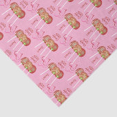 Apple Snoep Pattern roze Weefpapier Tissuepapier (Detail)
