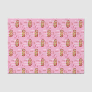 Apple Snoep Pattern roze Weefpapier Tissuepapier