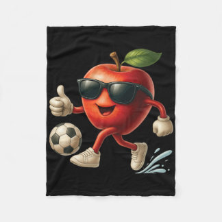Apple Soccer  Fleece Deken