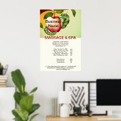 Apple Spa Massage Beauty Salon Poster (Thuiskantoor)