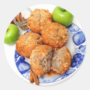 Apple Spice Muffin Ronde Sticker