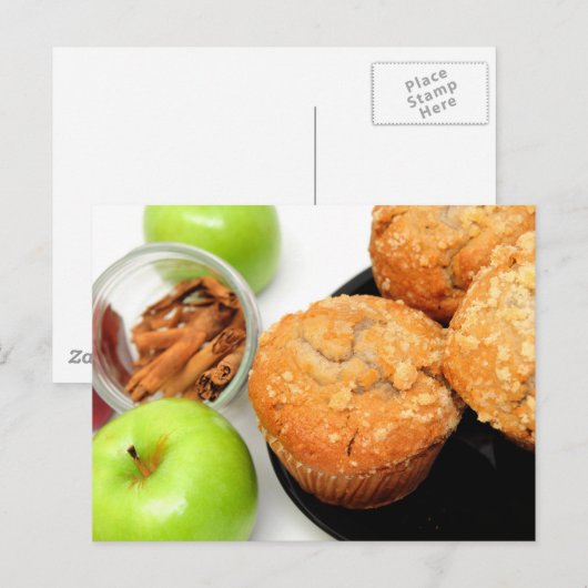 Apple Spice Muffins Briefkaart (Voorkant / Achterkant)