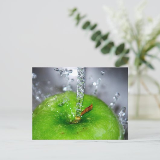 Apple Splash Briefkaart (Staand voorkant)