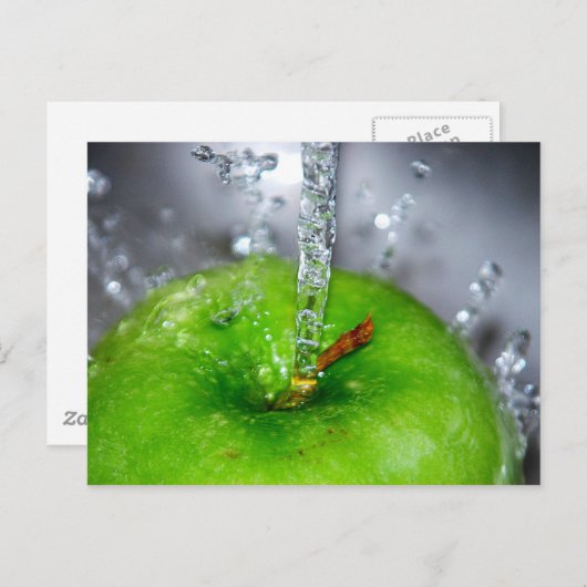 Apple Splash Briefkaart (Voorkant / Achterkant)