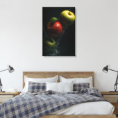 Apple Splash In Water - Fruit Fotografie Kunst Canvas Afdruk (Insitu (Slaapkamer))
