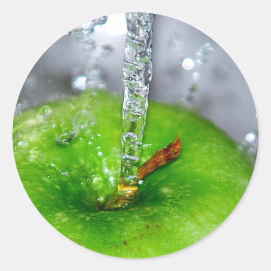 Apple Splash Sticker (Voorkant)