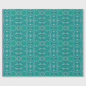 Apple Stripe Bohemian Arabesque Pattern Cadeaupapier (Vlak)