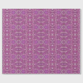 Apple Stripe Bohemian Arabesque Pattern Paars Cadeaupapier (Vlak)