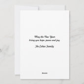 Apple, Stripes, Rosh Hashanah-fotokaart Feestdagenkaart (Achterkant)