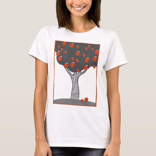 Apple-structuur T-shirt (Voorkant)
