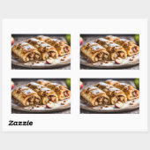 Apple Strudels Rechthoekige Sticker (Vel)