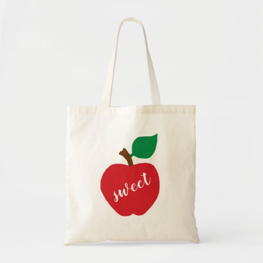 Apple Sweet Boerderij Teacher Canvas tas (Voorkant)