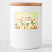 Apple taart boter gelei appelmoes blikken label voedselcontainer etiket (Voorkant)