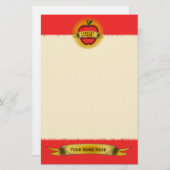 Apple-Tattoo Leerlingerie Briefpapier (Voorkant / Achterkant)