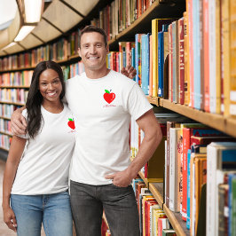 Apple Teach Love Inspire leraar waarderingsgeschen T-shirt