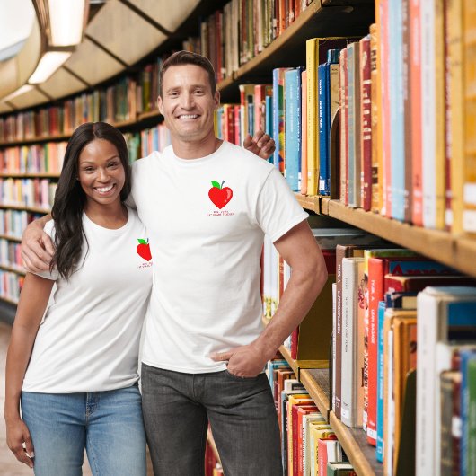 Apple Teach Love Inspire leraar waarderingsgeschen T-shirt
