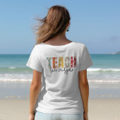 Apple Teach Love Inspire leraar waarderingsgeschen T-shirt