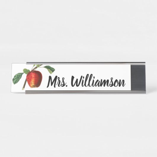 Apple Teacher  Bureau Naambordje (Voorkant)