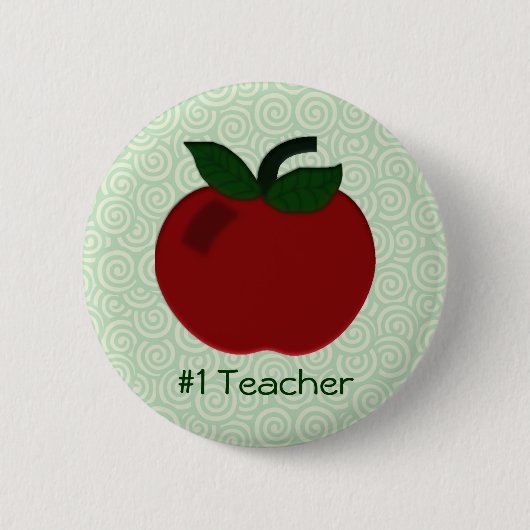 Apple Teacher Collectie Ronde Button 5,7 Cm (Voorkant)