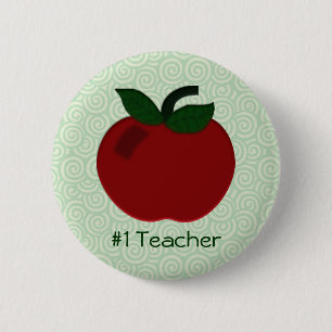 Apple Teacher Collectie Ronde Button 5,7 Cm
