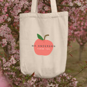 Apple Teacher | Moderne naam dank u Tote Bag