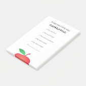 Apple Teacher Report Magnetic Notitieblok Post-it® Notes (Schuin)