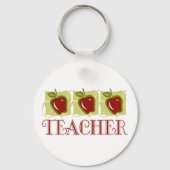 Apple Teacher School Gift Sleutelhanger (Voorkant)