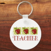 Apple Teacher School Gift Sleutelhanger (Voorkant)