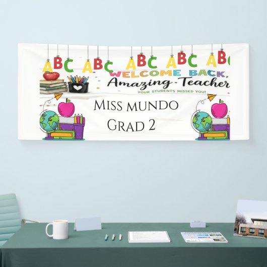 Apple Teacher Welkom Banner | Gepersonaliseerde Kl (Beurs)